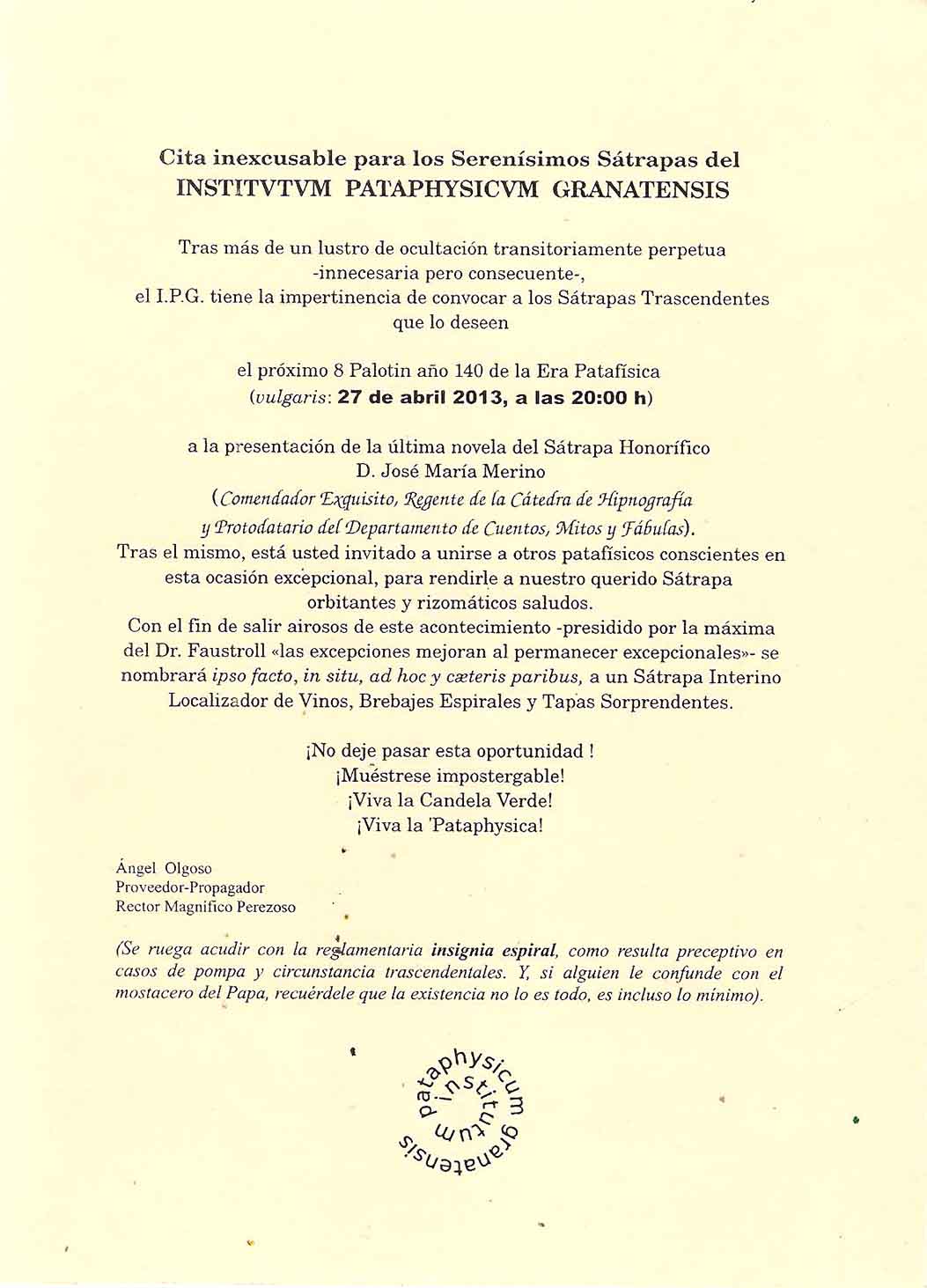 Convocatoria Meriniana